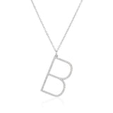 Large Diamond Initial Necklace